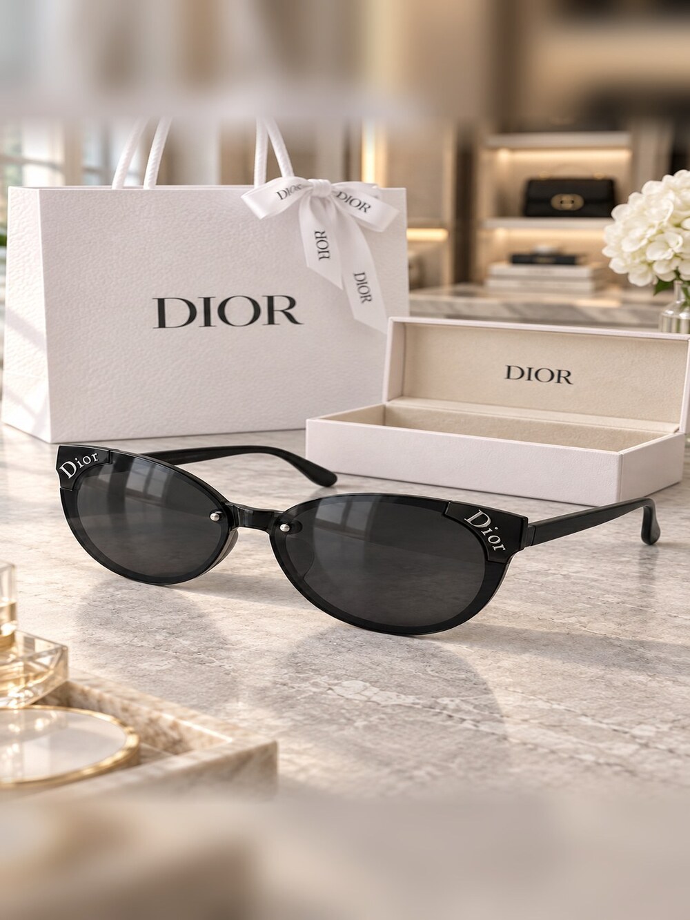 Dior Smoke Cat Eye Sunglasses - Picture 2 of 6